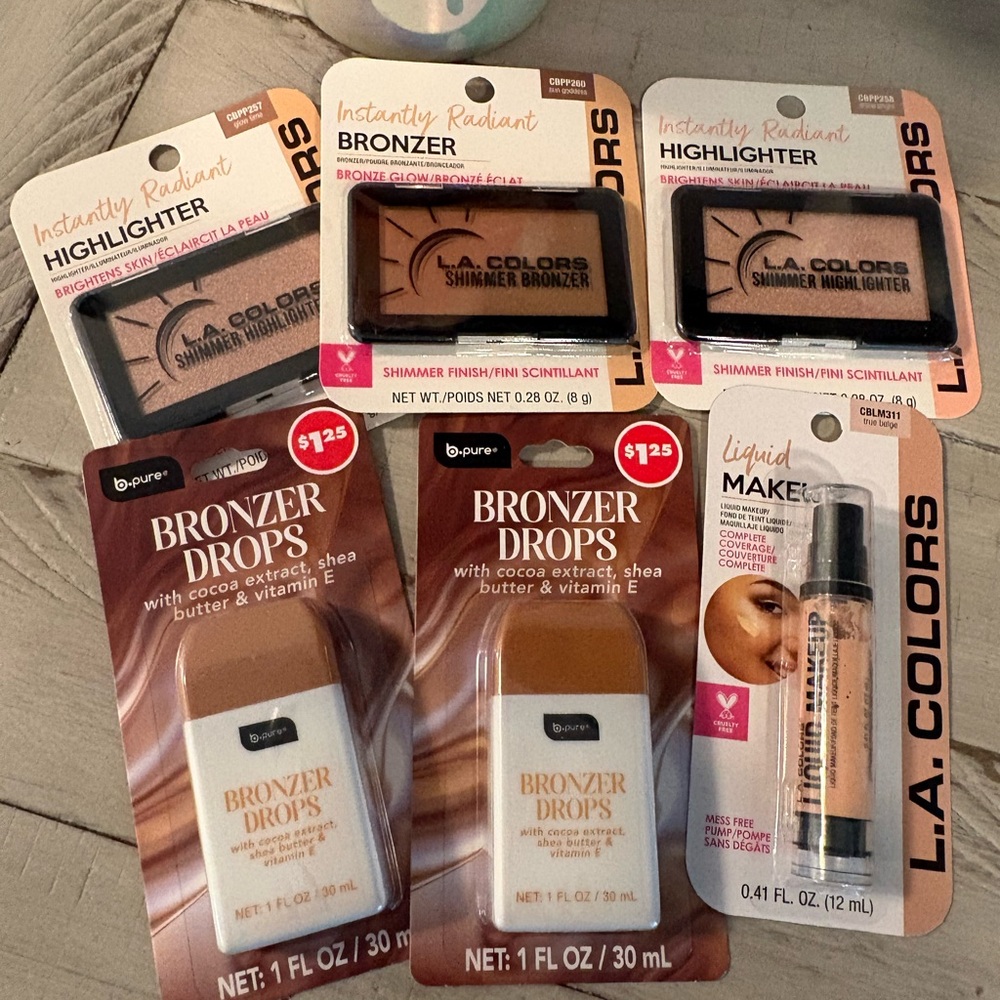 L.A. Colors Instantly Radiant Shimmer Highlighter - Bronzer Drops